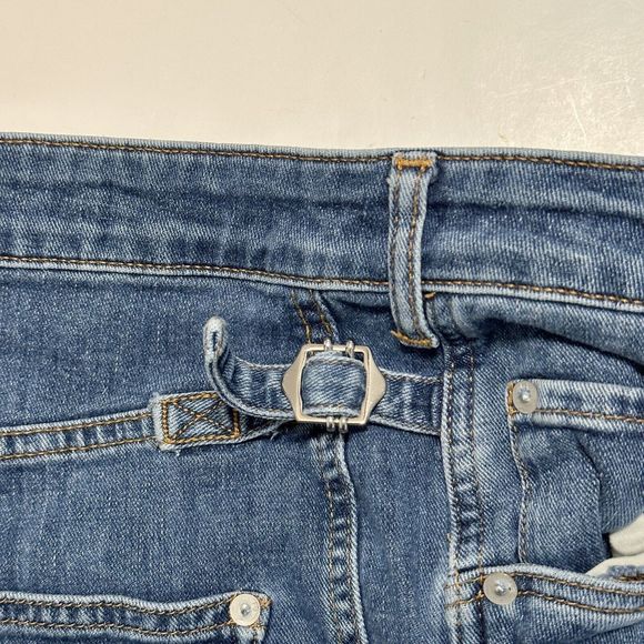 Pilcro And The Letterpress Anthropologie Womens Size 28 Jeans Denim Raw Hem - Picture 13 of 16